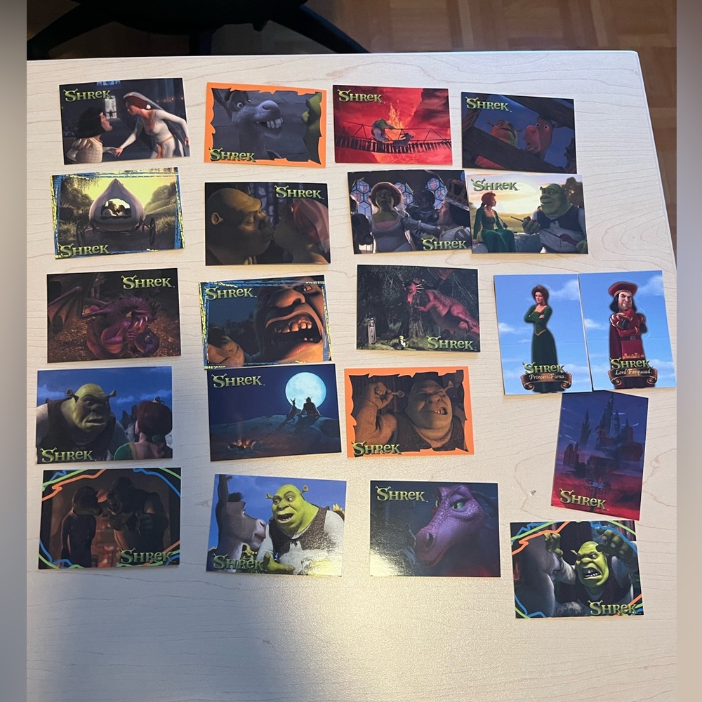 Shrek Movie cards Set